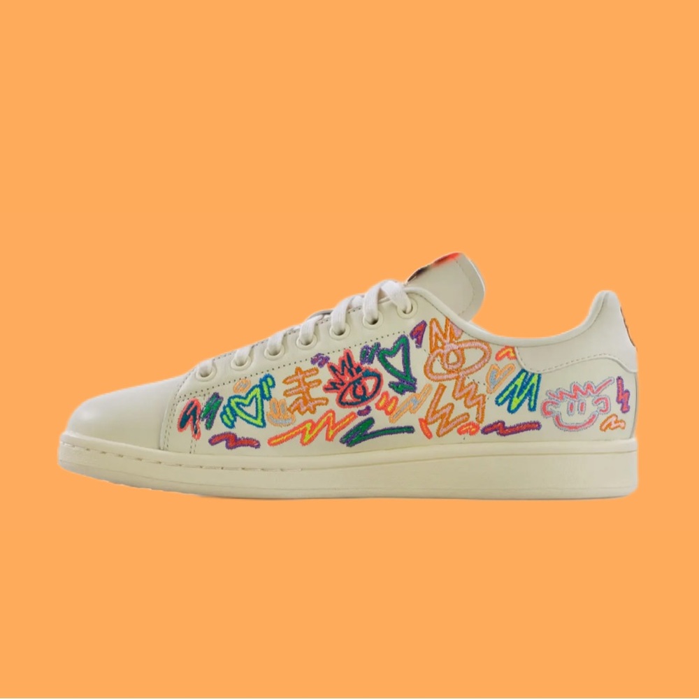 Adidas Stan Smith Kris Andrew Pride Shoes Sneakers GX6394 Cream Men’s Si…